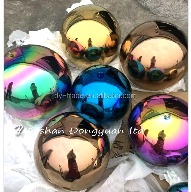 Mirror Stainless Steel Decoration Ball with Black Color for Christmas Decoration