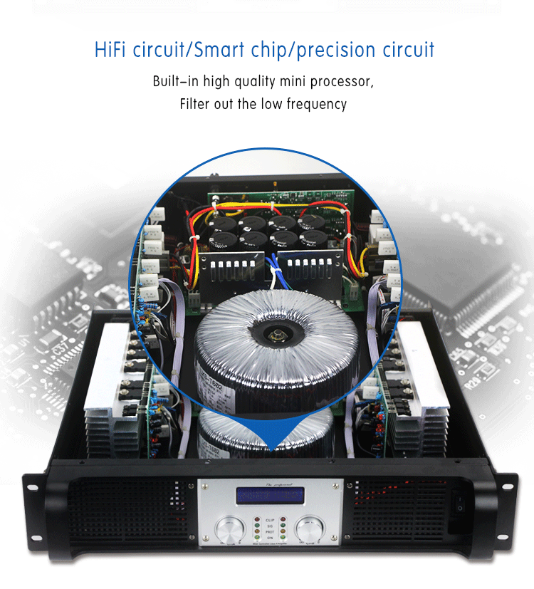 High Quality Karaoke Module Amplifier With Screen Power Amplifier Dj