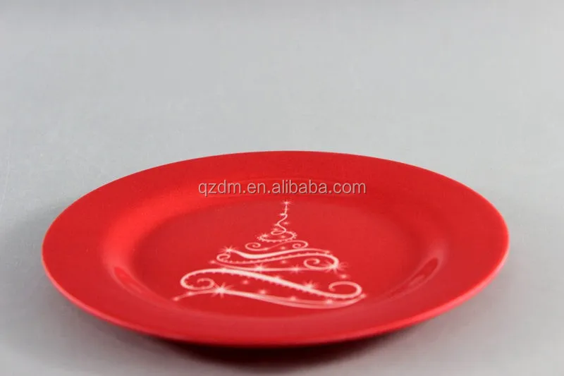 Christmas Melamine Dinner Plate ,Xmas Plate