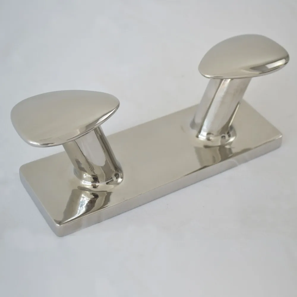 Double Horn Bollard Cleat Marine 316 Stainless Steel Boat Mooring Cleat