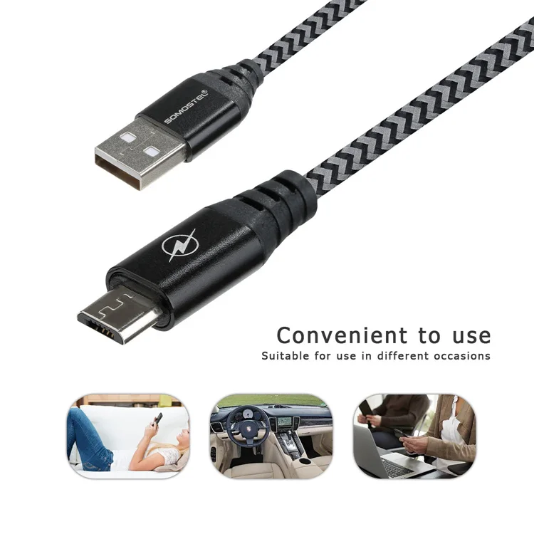 2018 Wholesale Luxury Fast Charger Data cable wire Micro USB Cable for Android Iphone Type-c