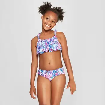 girls frill bikini