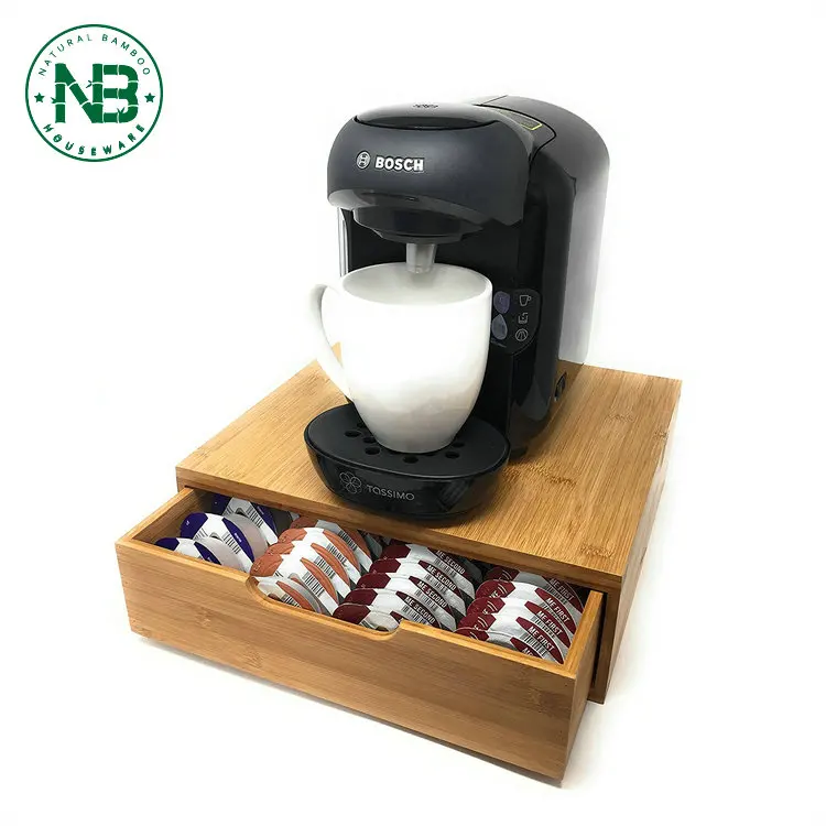 Durable Bamboo Coffee Pod Capsule Storage Drawer Buy Bamboo Coffee