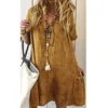 china factory supplier handmade deep v neck short sleeve girl beach skirt cotton line eco friendly dresses for women