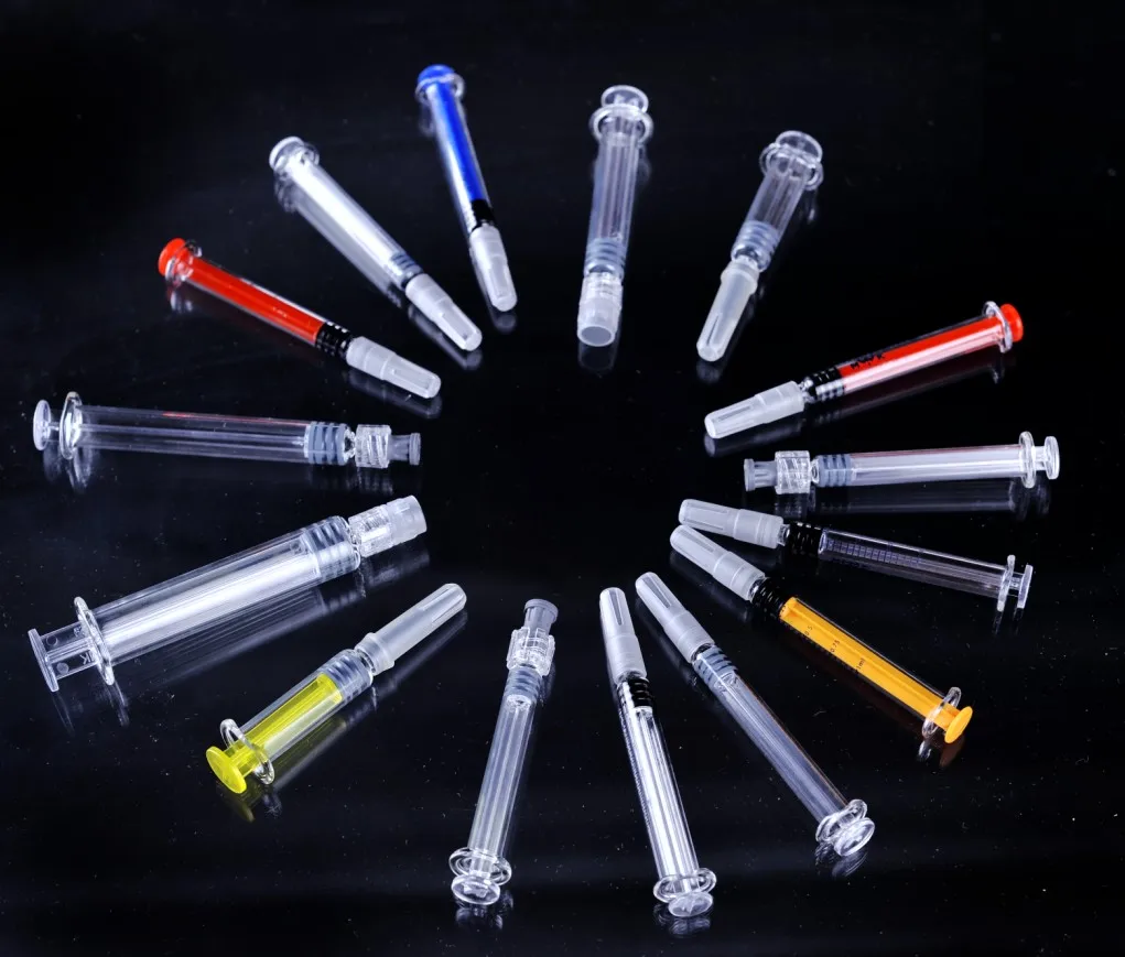 CBD Oil Glass Prefilled Syringe  With Luer  Lock (1ml)