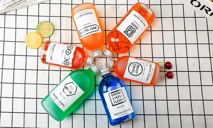 Rectangle 300Ml Drinking Glass Perfume Spray Bottle For Milk And Juice