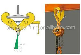 Metal Steel Heavy Duty Lifting Beam Clamp with Shackle