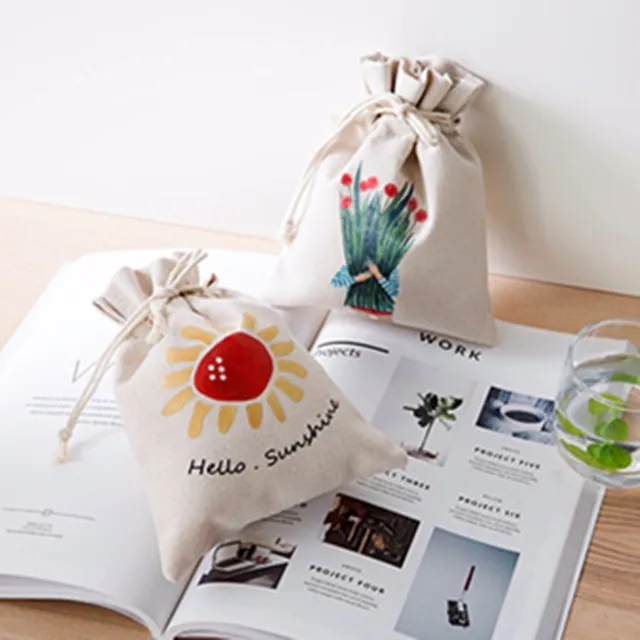 Small Cute Sublimation Picture Canvas Gift Small Drawstring Bags Buy