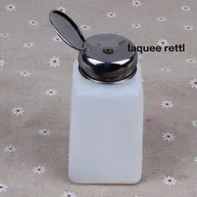 1pcs 200ML Nail art bottle Liquid Alcohol Press Nail Polish Remover Dispenser Pumping Bottle