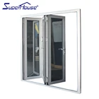 Bulletproof shop used aluminum alloy door modern aluminium commercial glass entry door