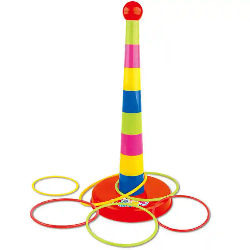 Paternity sports games stacked layers of happy children throwing the ferrule toys nursery toys ferrule