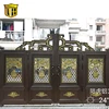 Modern Europe Type Fencing Designs Aluminum Metal Gate Double-faced cast aluminum doors main entry folding gate