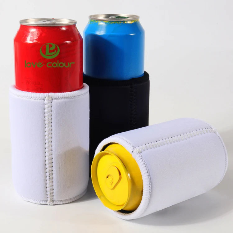 Black Neoprene Beer Tin Can Cooler