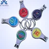 High quality cheap custom printing nail clipper keychain, nail clipper with bottle opener