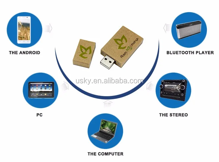 USKY Mini Wood USB,Usb box,USB casing with Logo - ANKUX.COM