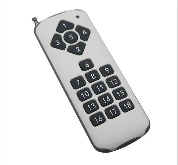 RF wireless remote control RF wireless 18 key high power LED light controller transmitter receiver suite remote control