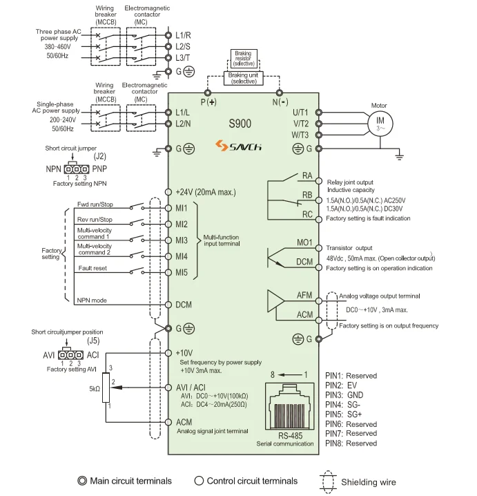 V F Control Variable Frequency Inverter Ac Drive Vfd Vsd