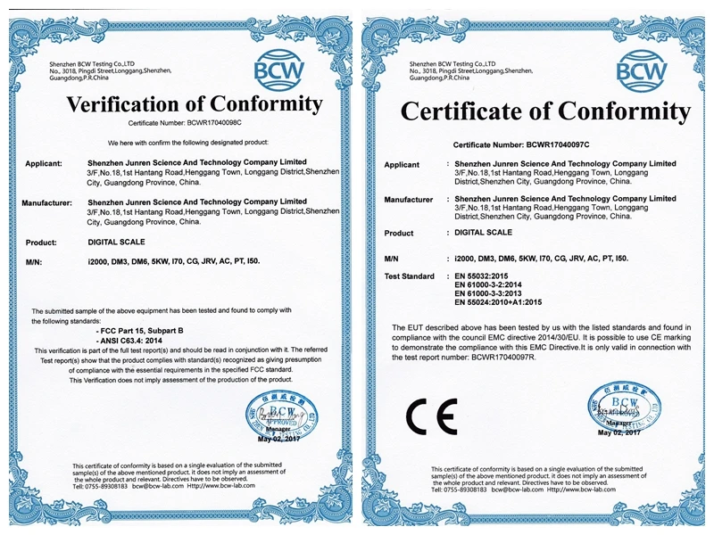 Certification