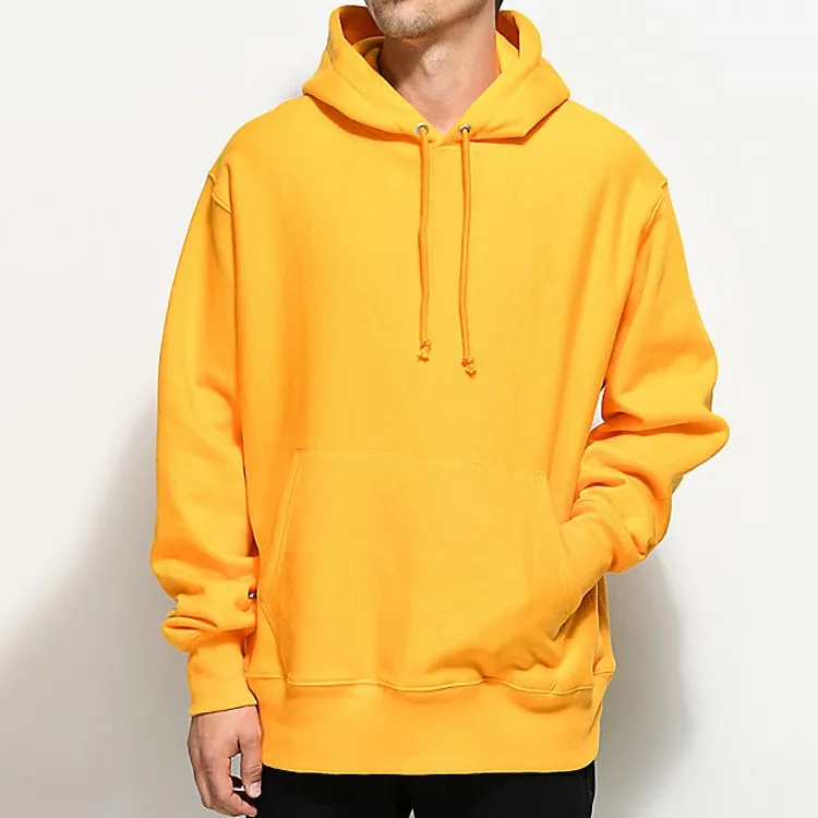 Yellow Stylish Drawstring Casual Sweatshirts Custom Mens Hoodies - Buy ...
