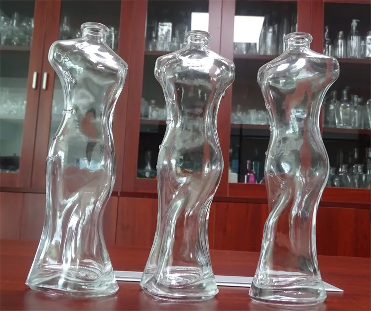 350ml Unique Shape Glass Liquor Bottle Female Shaped Bottle Buy