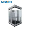 0.5m/s 400kg Transparent Glass Small Home Residential Lift Elevators For Sale