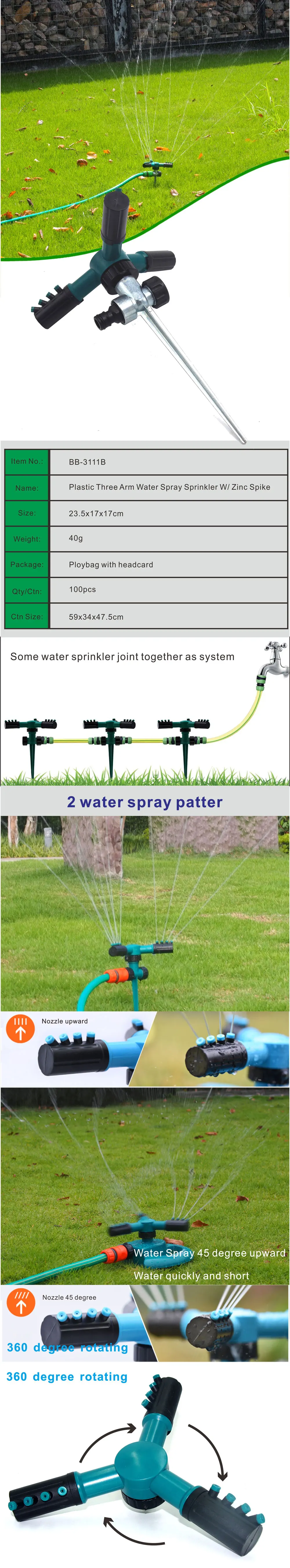 Automatic 360 Rotating Adjustable Garden Sprinkler