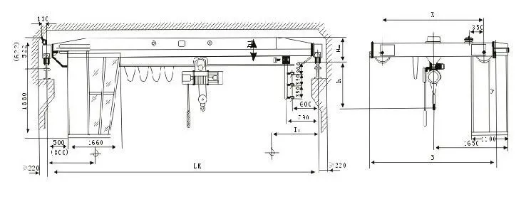 LD Single Girder Overhead travelling Cranes