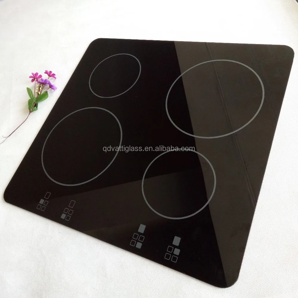 4mm 6mm Black Induction Cooker Ceramic Glass Ceramic Fireplace Glass