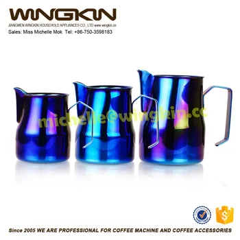 Espresso Stainless Steel Coffee Pitcher Barista Gear 9 Colors For Espresso Stainless Steel Coffee Pitcher Barista Gear 9 Colors For Choice Kitchen Milk Frothing
