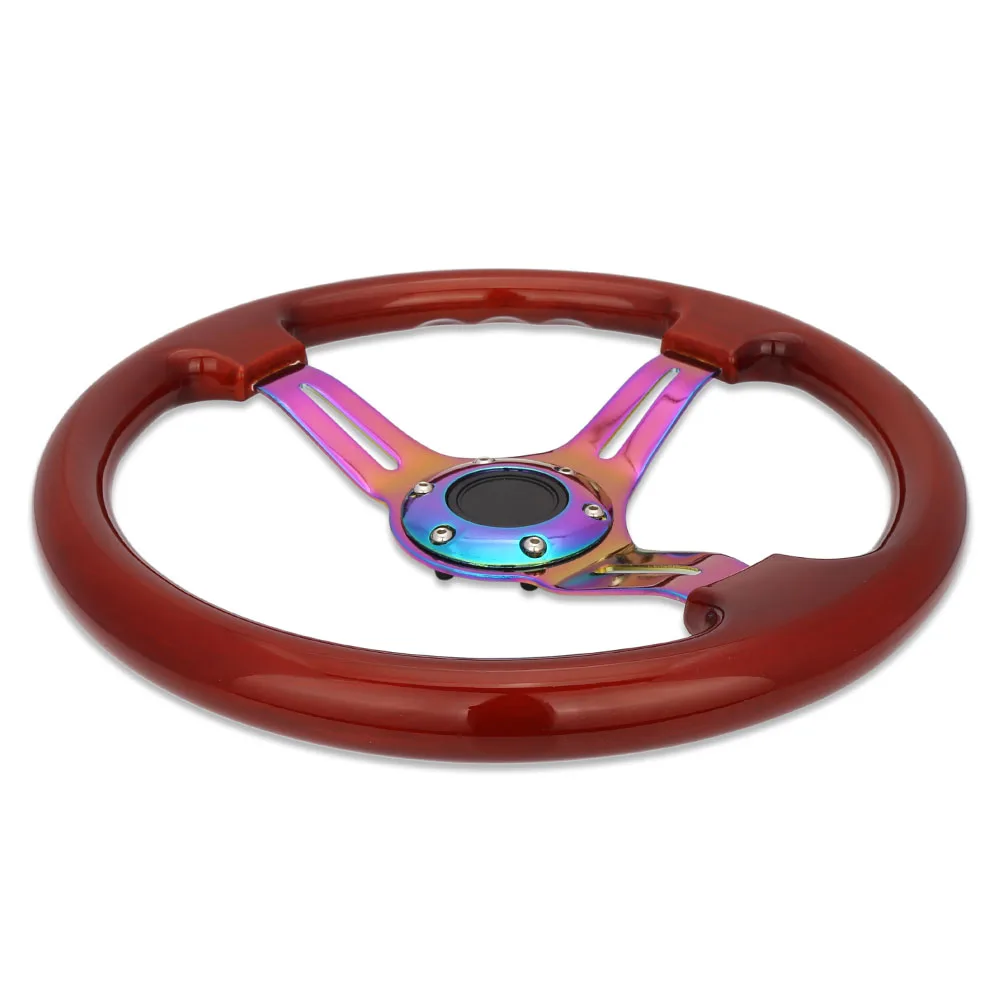 Top Quality Red Universal Power Steering Wheel 350mm Plastic+aluminum