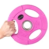 Fitness Gym Dedicated Cast Iron Color Rubber Coated Barbell Weights