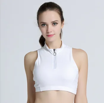 high neck yoga bra