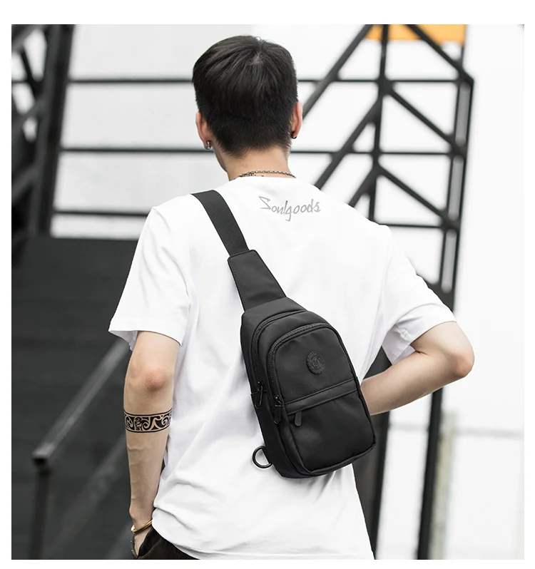 Tidog Korean version of the same style men's bag retro pattern crossbody chest  bag - AliExpress