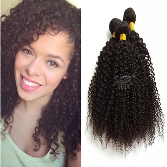 Alibaba Best Seller No Tangle Indian Remy Kinky Curl Hair Weave