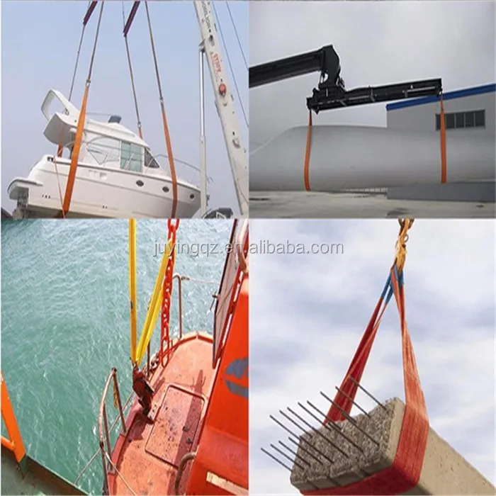 10ton 30mm Wide  Slings Polyester bing Sling / Lifting Belt