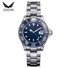Navy blue dial rotate ceramics bezel no brand watches men luxury brand automatic