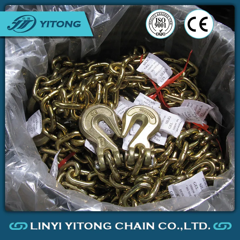G70 5/16" Chain J Hook Tow Chain Long Shank T J Vchain,Classic Style J