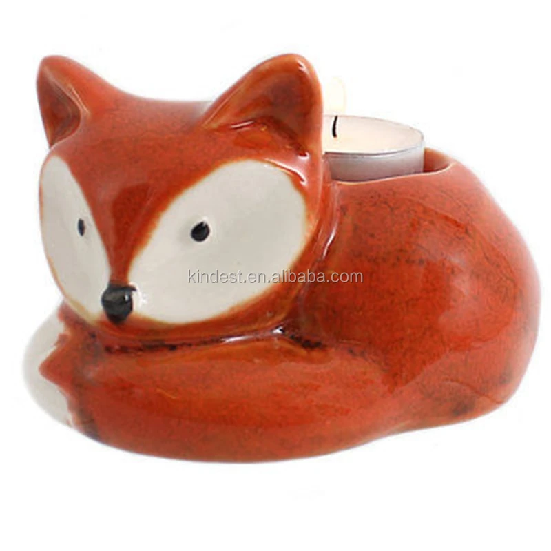 Fox Shape Candle Holder In Ceramic For Christmas Home Decoration Buy
