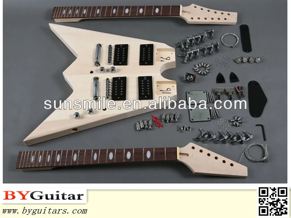 double neck flying v kit