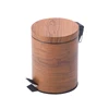 Famous Home Fashions Simplicity Natural wood dust bin deep color