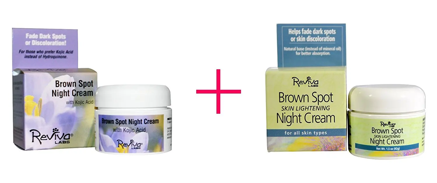 Reviva Brown Spot Skin Lightening Face Night Cream For All Skin Types - 1 Oz, 3 Pack Lavera Purifying Scrub (for All Skin Types) 50ml/1.6oz