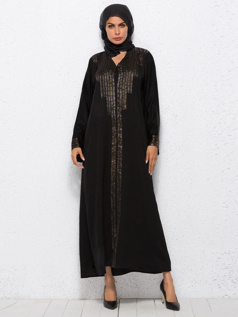 A3438 Jalabiya For Ladies Abaya Models Dubai Kaftan Black Open Muslim Cardigan Kimono Buy