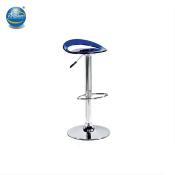 Modern Round Acrylic Swivel Bar Stool
