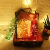 Custom 220cm 20LED battery operated LED bottle jar Christmas fairy copper wire light strings