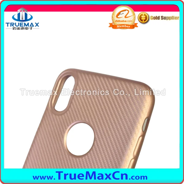 Soft Carbon Fiber Silicone Case for iPhone 10