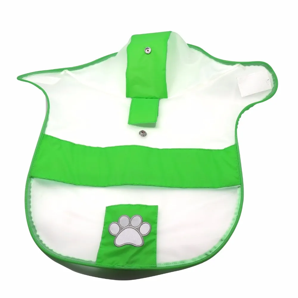 Eco-Friendly Dog Raincoat with Reflective Light for Night Safety Summer Pet Clothes Waterproof