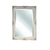 Stainless White Ornate Unique Shape Color Adhesive Wood Box Frame Mirror in The Frame