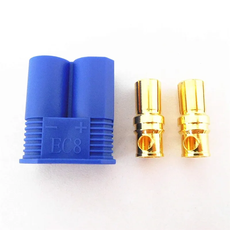 Ec8 Connector W/ 8mm Gold Bullet Plug Male Female Banana Plug Connector