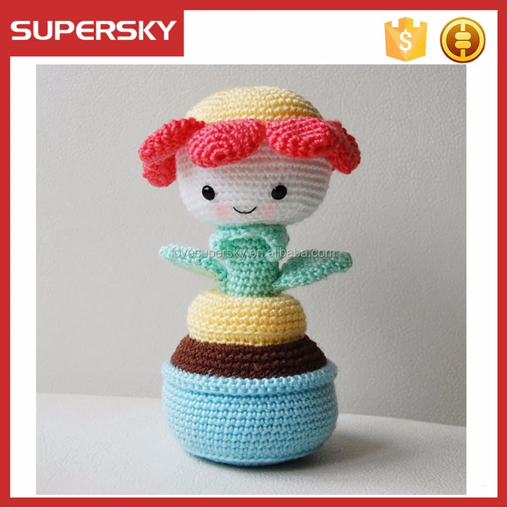 V724面白い手作りかぎ針編みのおもちゃ花柄あみぐるみ人形のおもちゃ Buy 面白い手作りかぎ針おもちゃ 花柄あみぐるみ人形おもちゃ 素敵な人形のおもちゃ Product On Alibaba Com