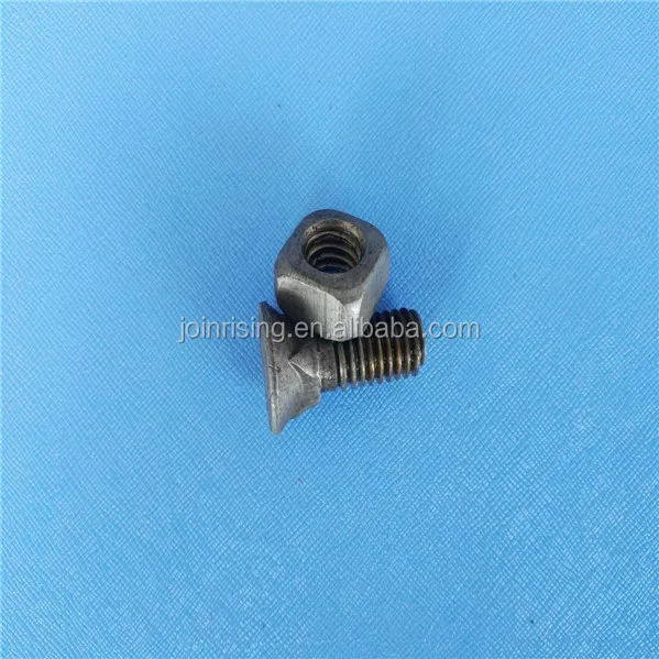 Whole Sale Mild Steel Plough Bolts With Square Nuts Natural Finish Low